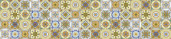 Dimex ORNAMENTAL TILES YELLOW öntapadós konyhai poszter, 260x60 cm (KI-260-164)