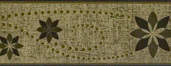 Jász-Iron Barna-arany virág mintás bordűr (227-285)