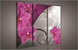Consalnet Orchidea minta, 3 darabos vászonkép, 90x80 cm méretben (C5-824S6)