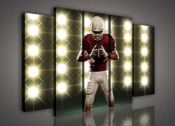 Consalnet Vászonkép, 5 darabos Rugby játékos 150x100 cm méretben (C5-963S12)