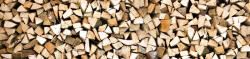 Dimex TIMBER LOGS öntapadós konyhai poszter, 260x60 cm (KI-260-031)