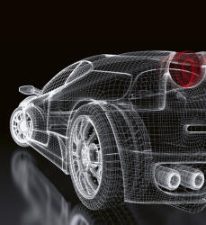 Dimex CAR MODEL DARK fotótapéta, poszter, vlies alapanyag, 225x250 cm (MS-3-0315)