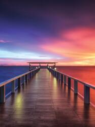 Consalnet Móló naplementekor poszter, fotótapéta, Vlies (206x275 cm, álló) (C1-3463VEA)