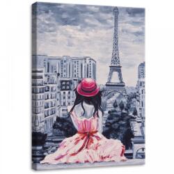 Consalnet Erkélyről kilátás az Eiffel Toronyra, vászonkép, 50x70 cm méretben (C5-11508O7)