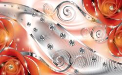 Consalnet Virág minta poszter, fotótapéta, Vlies (104 x 70, 5 cm) (C1-2495VEM)