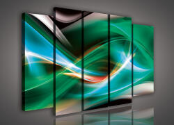 Consalnet Vászonkép, 5 darabos Színes absztrakt 150x100 cm méretben (C5-279S12)