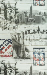 Lutece New York feketén fehéren tapéta (51170809) (51170809)