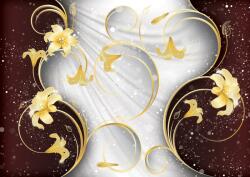 Consalnet Virág minta poszter, fotótapéta, Vlies (104 x 70, 5 cm) (C1-2431VEM)