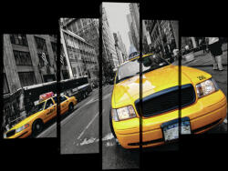 Consalnet Vászonkép, 5 darabos, Taxi 170x100 cm méretben (C5-20242S4A)