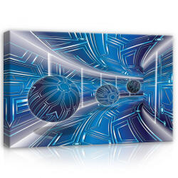 Consalnet Kék alagút golyókkal, vászonkép, 60x40 cm méretben (C5-10076O4)