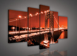 Consalnet Vászonkép, 5 darabos, Híd 170x100 cm méretben (C5-628S4A)