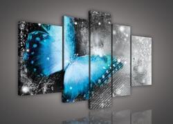 Consalnet Vászonkép, 5 darabos, Pillangó 170x100 cm méretben (C5-218S4A)