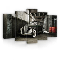 Consalnet Vászonkép 5 darabos, Retró autó 100x60 cm méretben (C5-11895S17)