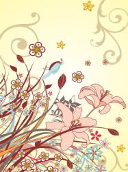 Consalnet Virág minta poszter, fotótapéta, Vlies (184x254 cm, álló) (C1-038V4A)