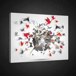 Consalnet Vászonkép, Origami madarak, 80x60 cm méretben (C5-1559O6)