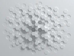AS Fotótapéta, 3D hatású méhsejt minta, Prémium, 371x280 cm (AS-38290-1)