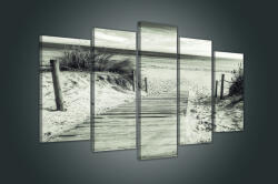 Consalnet Vászonkép 5 darabos, Út a tengerpartra 100x60 cm méretben (C5-1880S17)
