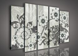 Consalnet Vászonkép, 5 darabos Virág minta 150x100 cm méretben (C5-954S12)