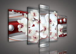 Consalnet Vászonkép, 5 darabos, Orchideák 170x100 cm méretben (C5-903S4A)