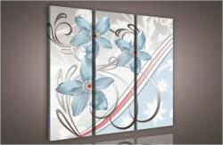 Consalnet Virág minta, 3 darabos vászonkép, 90x80 cm méretben (C5-947S6)