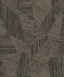 Grandeco Barna-fekete faerezetes geometriai mintás tapéta (Attitude A66603) (A66603)