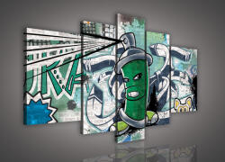 Consalnet Vászonkép, 5 darabos, Graffiti 170x100 cm méretben (C5-608S4A)