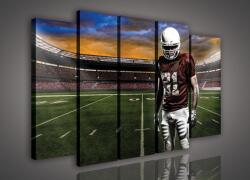 Consalnet Vászonkép, 5 darabos Rugby játékos a pályán 150x100 cm méretben (C5-970S12)