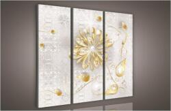 Consalnet Virág minta, 3 darabos vászonkép, 90x80 cm méretben (C5-986S6)