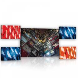 Consalnet Vászonkép, 5 darabos Épületrészletek variálható elrendezésben (C5-12790S14)