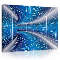 Consalnet Vászonkép, Kék Alagút, 100x75 cm méretben (C5-10073O1)