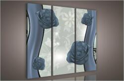 Consalnet Rózsa minta, 3 darabos vászonkép, 90x80 cm méretben (C5-932S6)