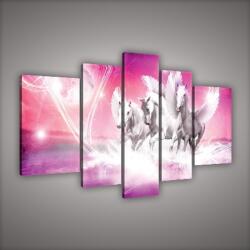 Consalnet Vászonkép, 5 darabos, Pegazusok 170x100 cm méretben (C5-1079S4A)