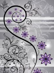 Consalnet Virág minta poszter, fotótapéta, Vlies (184x254 cm, álló) (C1-1247V4A)