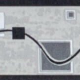 Jász-Iron Fekete-fehér-ezüst hullám -négyzet mintás bordűr (227-198)