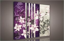 Consalnet Liliom minta, 3 darabos vászonkép, 90x80 cm méretben (C5-952S6)