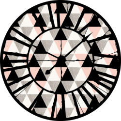 Consalnet Háromszögek az óra mögött vlies poszter, fotótapéta 10635VEZ1 /208x208 cm/ (10635-VEZ1)