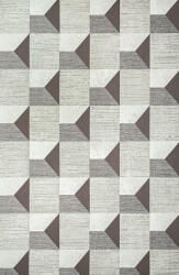 Grandeco Szürke-grafit mozaik mintás tapéta (A48702) (A48702)