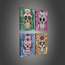 Consalnet Vászonkép 4 darabos, Koponya 50x50 cm méretben (C5-2022S20)