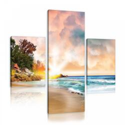 Consalnet Vászonkép 3 darabos, Tengerpart 130x80 cm méretben (C5-10897S16)