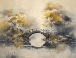 Sverus Fotótapéta Enchanting Bridge in the Woods, 416 x 254 cm (SV-1664882147361WM-416X254CM)