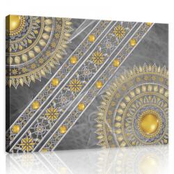 Consalnet Vászonkép, Szürke Mandala, 100x75 cm méretben (C5-10123O1)