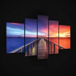 Consalnet Vászonkép, 5 darabos, Móló 170x100 cm méretben (C5-2655S4A)