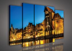 Consalnet Vászonkép, 5 darabos Esti város 150x100 cm méretben (C5-517S12)
