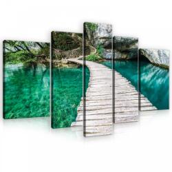 Consalnet Vászonkép, 5 darabos, Plitvicei tavak 170x100 cm méretben (C5-10220S4A)