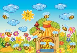 Consalnet Méhecskék poszter, fotótapéta, Vlies (250 x 175 cm) (C1-10008VX5)