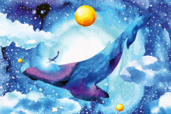 Dimex Vlies Fotótapéta - Whale in the universe - 375x250 cm (MS-5-1440)