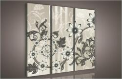 Consalnet Virág minta, 3 darabos vászonkép, 90x80 cm méretben (C5-954S6)