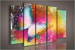 Consalnet Vászonkép, 5 darabos Pillangó 150x100 cm méretben (C5-1082S12)