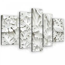 Consalnet Vászonkép, 5 darabos, Levél minta 170x100 cm méretben (C5-10052S4A)