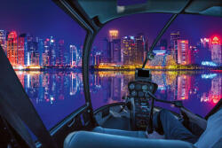 Dimex Vlies Fotótapéta - Helicopter cockpit - 375x250 cm (MS-5-2915)